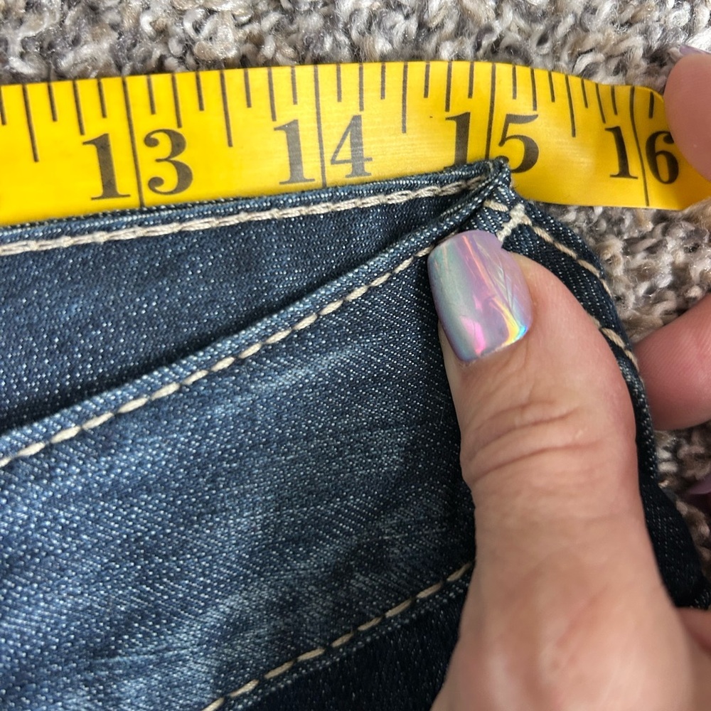 Maurices low rise flare Y2K jeans I like new condition size 1/2 Regular - Picture 6 of 8